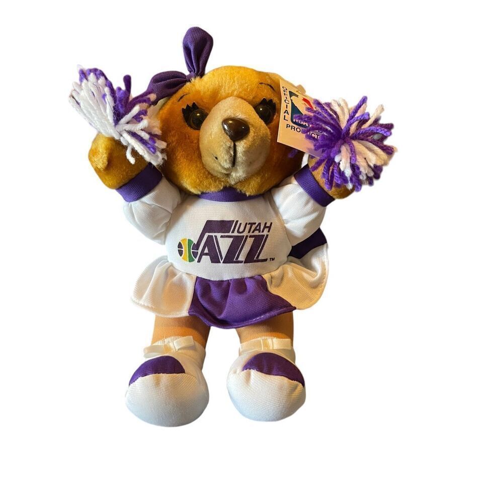 Play by Play Multicolor NBA Utah Jazz Teddy Bear Cheerleader Stuffed Animal